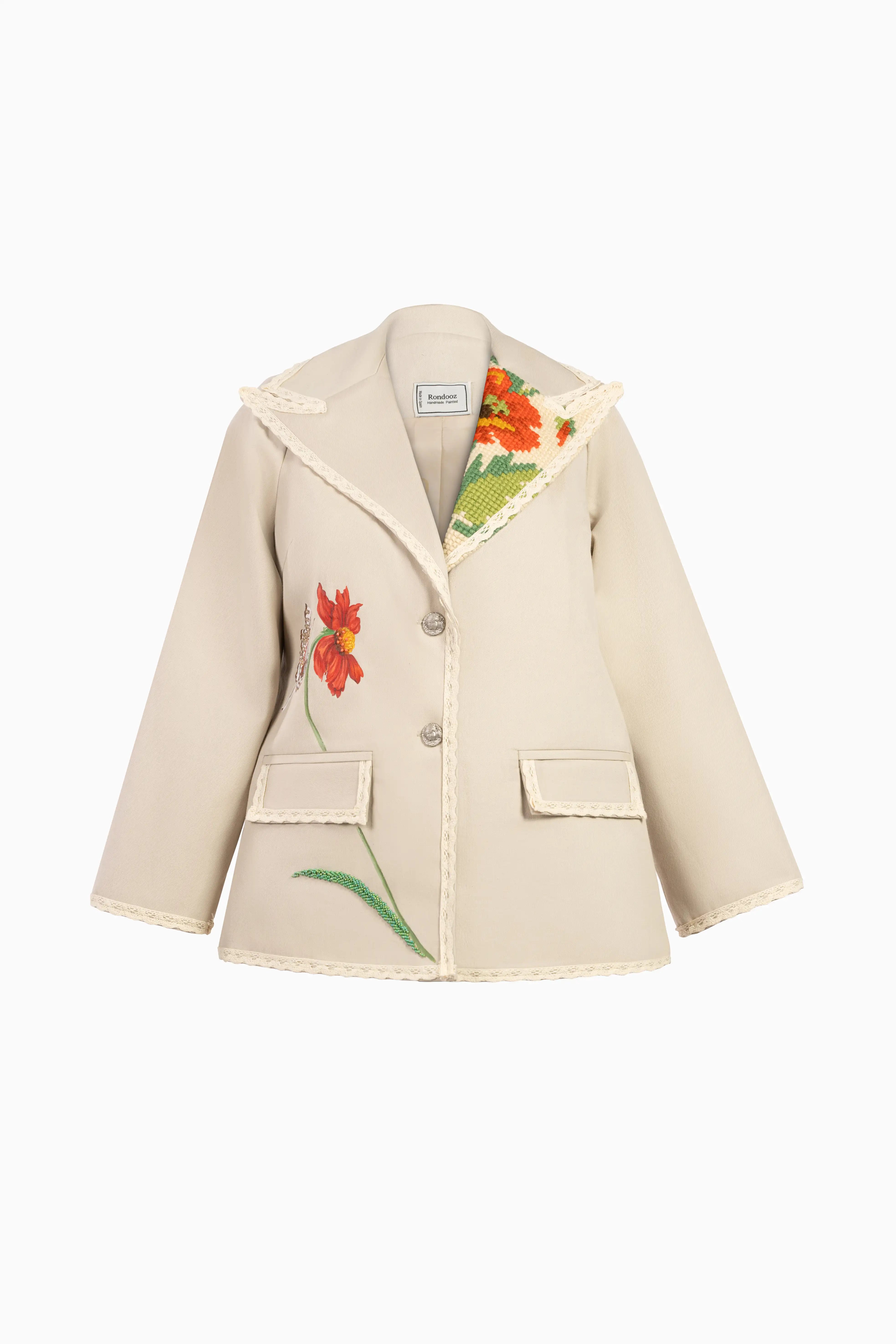 Blazer — Gobelin au toucher de pétales