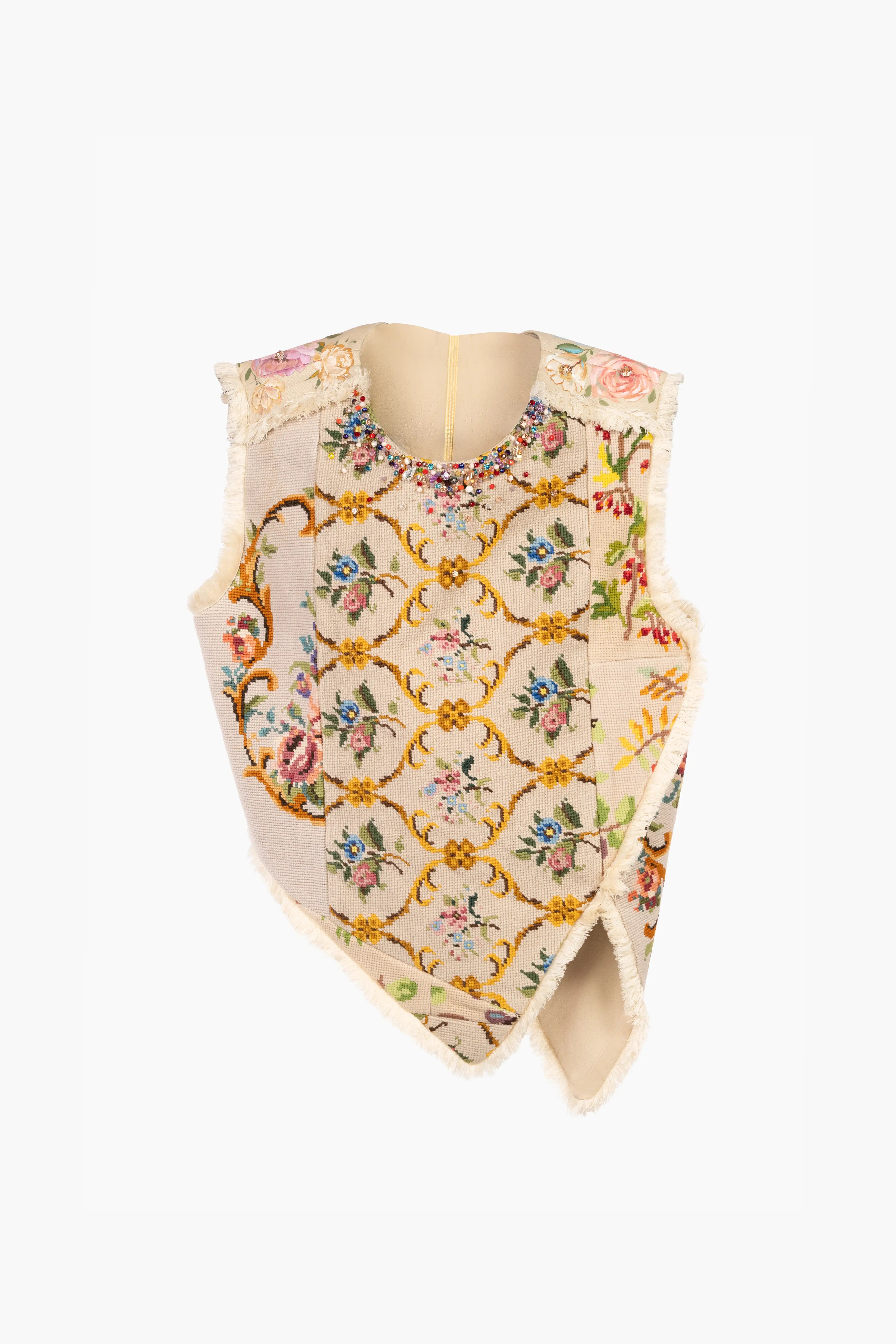 Haut - Tapisserie florale (Gobelin)