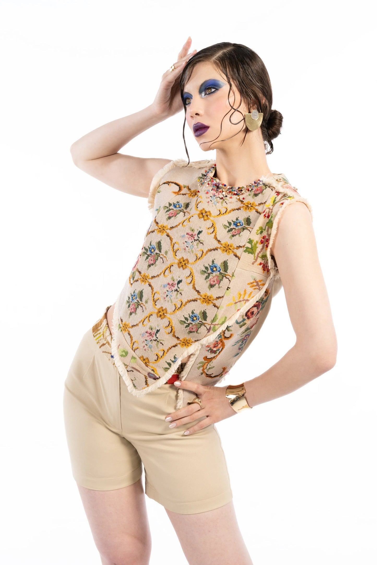 Shorts — Tapestry Waist Gobelin