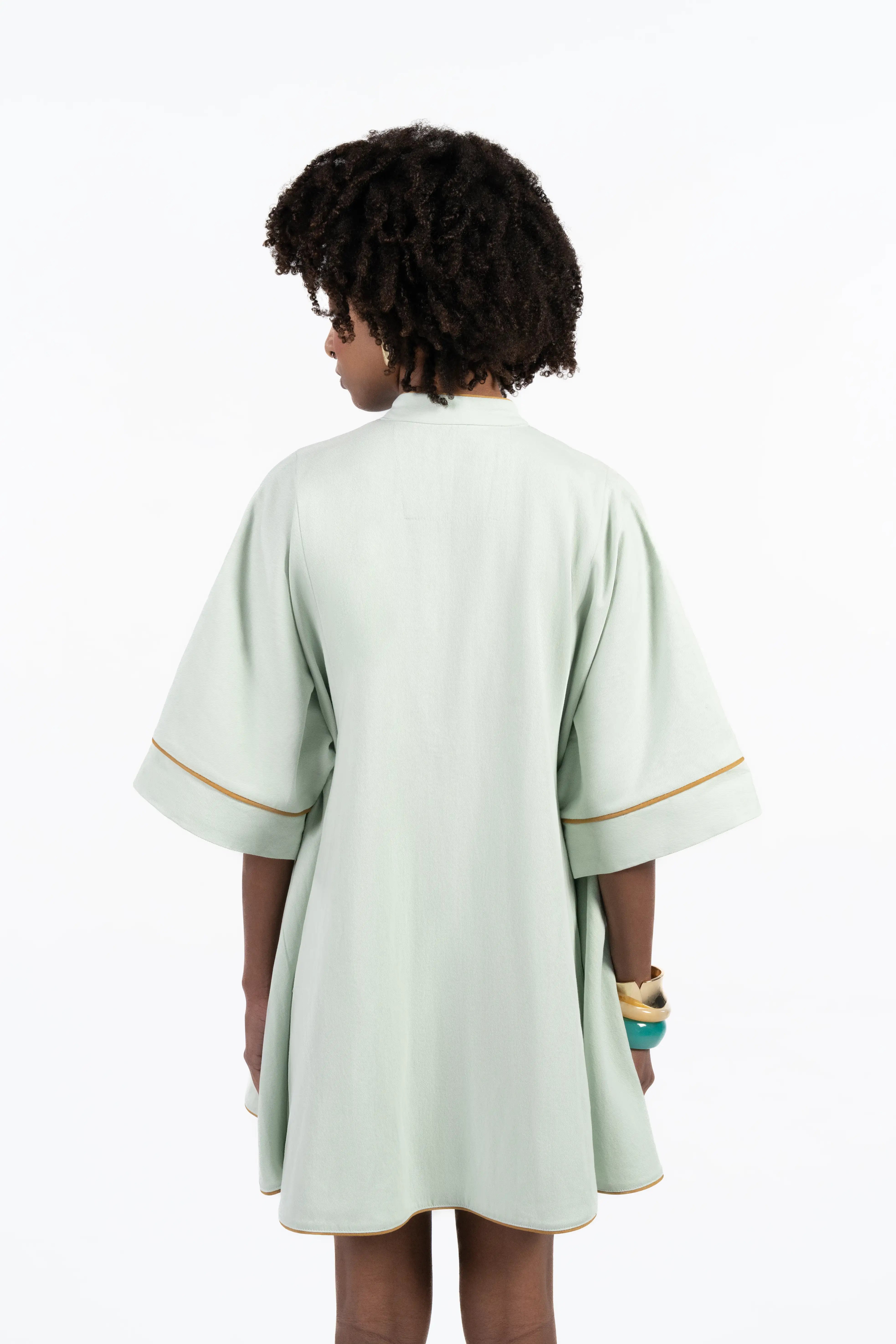 Vestit — Mint Green Garden